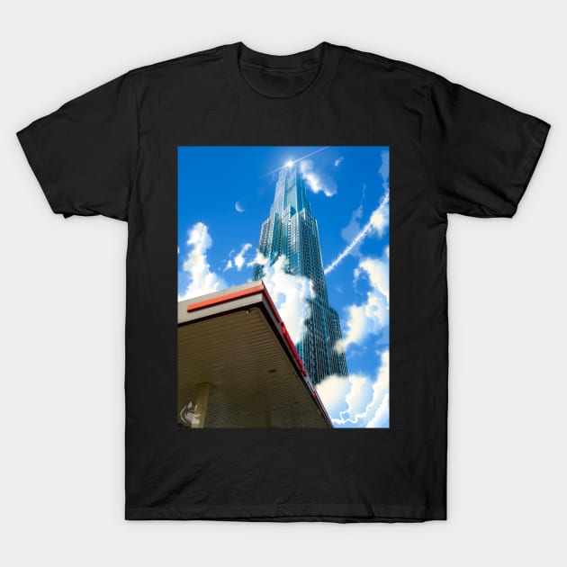 The Gas Station T-Shirt by MarciLustra